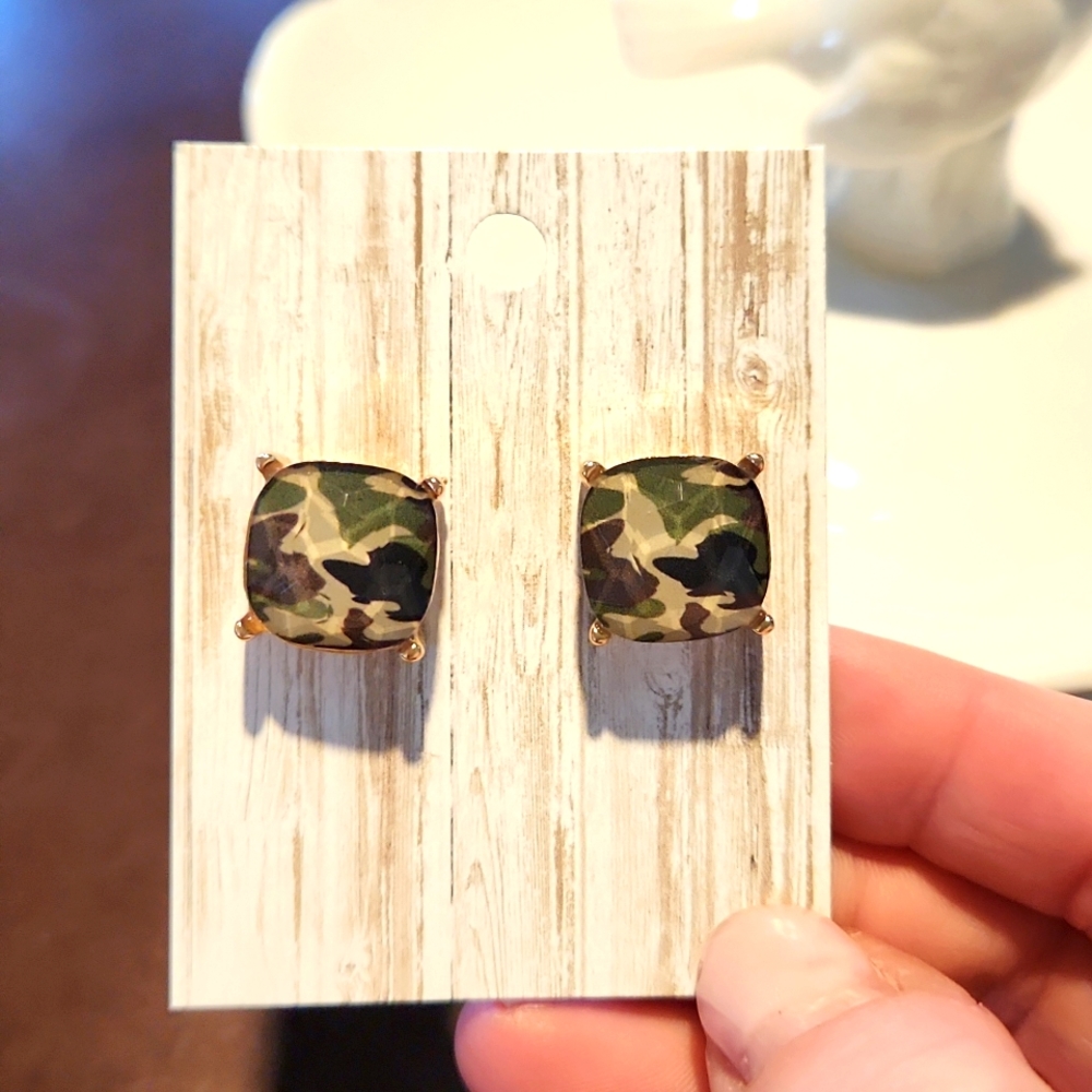 Camo Chic Studs